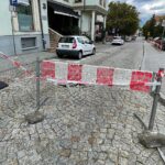 16.09.2022. Kielce. Skrzyżowanie ulic Koziej i Orlej. Uszkodzona nawierzchnia jezdni / Fot. Wiktor Taszłow – Radio Kielce