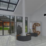 Ciekoty, „Szklany Dom”. Wizualizacja nowego wystroju