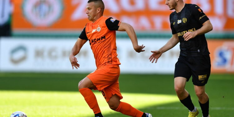 09.10.2022. Lubin. 12. kolejka PKO BP Ekstraklasy: Zagłębie Lubin - Korona Kielce / Fot. Maciej Kulczyński - PAP