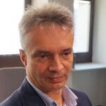 24.10.2022. Kielce. Studio Polityczne Radia Kielce. Na zdjęciu: Grzegorz Forkasiewicz - Polska 2050 Szymona Hołowni / Fot. Kamil Król - Radio Kielce