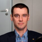 24.10.2022. Kielce. Studio Polityczne Radia Kielce. Na zdjęciu: Dawid Lewicki - Konfederacja Partia KORWiN / Fot. Kamil Król - Radio Kielce