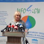 24.10.2022. Kielce. Wojewódzki Fundusz Ochrony Środowiska i Gospodarki Wodnej. Na zdjęciu: Katarzyna Kondziołka - burmistrz Zawichostu / Fot. Bartosz Bogucki - Radio Kielce