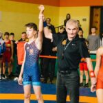 Połaniec. Międzywojewódzkie Mistrzostwa Młodzików w stylu wolnym. Na zdjęciu (z lewej): Jakub Szkwarek - Czarni Połaniec / Fot. Czarni Połaniec