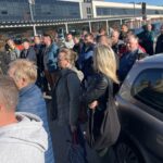 27.10.2022. Starachowice. Pikieta przed zakładem MAN / Fot. Anna Głąb - Radio Kielce