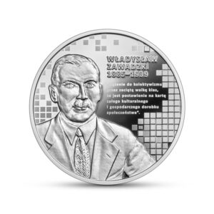 Moneta z serii „Wielcy polscy ekonomiści”. Władysław Zawadzki / źródło: NBP