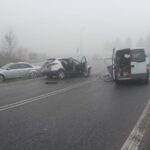 31.10.2022. Staszów. Wypadek na DK 764 / źródło: KPP Staszów