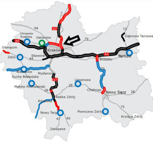 Budowa trasy S7, odcinek Widoma – Kraków / źródło: GDDKiA