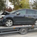 05.10.2022. Kielce. Ulica Warszawska. Kolizja czterech aut / Fot. Wiktor Taszłow - Radio Kielce