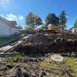 07.10.2022. Mniów. Prace rewitalizacyjne / Fot. Wiktor Taszłow - Radio Kielce