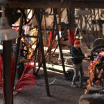 23.10.2022. Maleniec. Floryści przyozdobili maszyny. / Fot. Magdalena Galas-Klusek - Radio Kielce