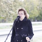 03.10.2022. Jacentów. Podpisanie „Programu inwestycji dla obwodnicy Ostrowca Świętokrzyskiego (DK9 Rudka – Jacentów)”. Na zdjęciu: poseł Agata Wojtyszek / Fot. Jarosław Kubalski - Radio Kielce