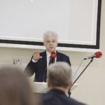 07.10.2022. Cedzyna. Konferencja naukowa „Edukacja Medialna - co oznacza?”. Na zdjęciu: prof. Jan Franciszek Jacko / Fot. Jarosław Kubalski - Radio Kielce