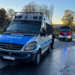 20.10.2022. Kielce. Akcja gaszenia samochodu / Fot. Wiktor Taszłow - Radio Kielce