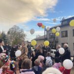 25.10.2022. Staszów. Pierwsza rocznica ustanowienia św. Jana Pawła II patronem miasta. / Fot. Grażyna Szlęzak - Radio Kielce