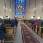 25.10.2022. Staszów. Pierwsza rocznica ustanowienia św. Jana Pawła II patronem miasta. / Fot. Grażyna Szlęzak - Radio Kielce