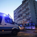 31.10.2022. Kielce. Pożar wieżowca przy ulicy Młodej / Fot. Wiktor Taszłow