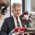 03.01.2022. Kielce. Studio Polityczne Radia Kielce. Na zdjęciu: senator Krzysztof Słoń - PiS / Fot. Wiktor Taszłow - Radio Kielce