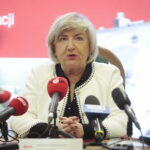 05.10.2022. Kielce. Politechnika Świętokrzyska podpisuje umowy o współpracy. Na zdjęciu: Elżbieta Śreniawska - prezes Mesko / Fot. Wiktor Taszłow – Radio Kielce