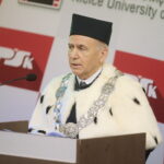 05.10.2022. Kielce. Politechnika Świętokrzyska. Inauguracja roku akademickiego. Na zdjęciu: prof. Zbigniew Koruba - rektor Politechniki Świętokrzyskiej / Fot. Wiktor Taszłow – Radio Kielce