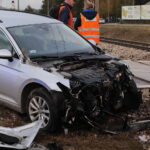06.10.2022. Kielce. Wypadek na przejeździe kolejowym / Fot. Wiktor Taszłow - Radio Kielce