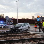 06.10.2022. Kielce. Wypadek na przejeździe kolejowym / Fot. Wiktor Taszłow - Radio Kielce