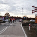06.10.2022. Kielce. Wypadek na przejeździe kolejowym / Fot. Wiktor Taszłow - Radio Kielce