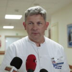 07.10.2022. Kielce. ŚCO. Warsztaty chirurgii piersi. Na zdjeciu: dr n.med.Artur Bocian - specjalista chirurgii ogólnej i onkologicznej w Świętokrzyskim Centrum Onkologii / Fot. Wiktor Taszłow - Radio Kielce