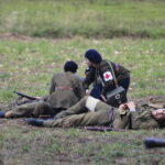 09.10.2022. Tokarnia. Muzeum Wsi Kieleckiej. Widowisko „Szlakiem wrześniowej chwały oręża polskiego” / Fot. Wiktor Taszłow - Radio Kielce