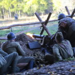 09.10.2022. Tokarnia. Muzeum Wsi Kieleckiej. Widowisko „Szlakiem wrześniowej chwały oręża polskiego” / Fot. Wiktor Taszłow - Radio Kielce