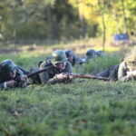 09.10.2022. Tokarnia. Muzeum Wsi Kieleckiej. Widowisko „Szlakiem wrześniowej chwały oręża polskiego” / Fot. Wiktor Taszłow - Radio Kielce