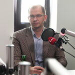 17.10.2022 Radio Kielce. Studio Polityczne Radia Kielce. Na zdjęciu: Michał Braun - Platforma Obywatelska Koalicja Obywatelska / Fot. Wiktor Taszłow - Radio Kielce