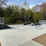 29.10.2022. Kunów. Strefa rekreacji przy ul. Laski. / Fot. Emilia Sitarska - Radio Kielce