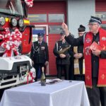 15.10.2022. Kunów. Wprowadzenie nowego średniego pojazdu ratowniczo-gaśniczego do OSP Kunów / Fot. Emilia Sitarska - Radio Kielce