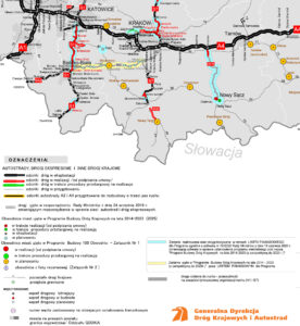 Trasa S7 w Małopolsce / źródło: GDDKiA