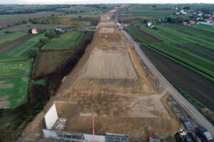 Budowa drogi ekspresowej S7 Widoma – Kraków / źródło: GDDKiA