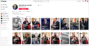 TikTok - nowa broń polityków / źródło: tiktok.com/@dominik.tarczynski