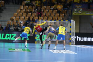 27.10.2022. Mecz Ligi Mistrzów piłkarzy ręcznych: Celje Pivovarna Lasko - Łomża Industria Kielce. / Fot. Witold Bakalarz - FOTO PERFECT SPORT