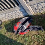 07.10.2022. Brzechów. Wypadek motocyklisty / Fot. KMP Kielce