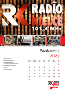 Radio Kielce - Kalendarz Jubileuszowy - Październik 2022