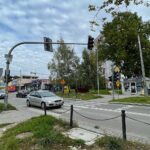 05.10.2022. Kielce. Ulica 1 Maja. Miejsce, w którym powstanie ITS / Fot. Wiktor Taszłow - Radio Kielce