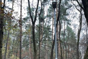 14.11.2022. Kielce. Stadion. Latarnie wzdłuż głównej trasy turystycznej / Fot. Marek Orkisz - Radio Kielce