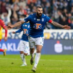 06.11.2022. Poznań. 16. kolejka PKO BP Ekstraklasy: Lech Poznań - Korona Kielce. Na zdjęciu: Mikael Ishak / Fot. Jakub Kaczmarczyk - PAP