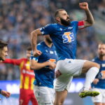 06.11.2022. Poznań. 16. kolejka PKO BP Ekstraklasy: Lech Poznań - Korona Kielce. Na zdjęciu: Mikael Ishak / Fot. Jakub Kaczmarczyk - PAP