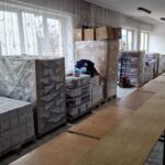 30.11.2022. Ostrowiec Świętokrzyski. Magazyn z towarami dla Ukrainy Fot. Włodzimierz Stec
