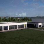 Wizualizacje budynku sportowo-dydaktycznego / źródło: Andrzej Kryj - Facebook