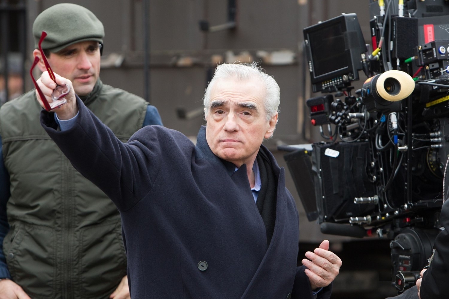 Martine Scorsese na planie filmu „Hugo i jego wynalazek” (2011) / źródło: materiały prasowe