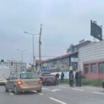 12.11.2022. Kielce. Ulica Gosiewskiego. Wypadek / Fot. Dionizy Krawczyński - Radio Kielce