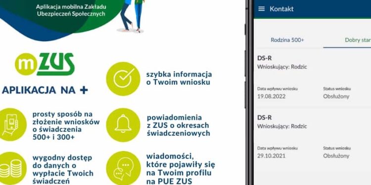 Aplikacja mZUS / Fot. zus.pl