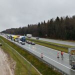 16.11.2022. Kielce. Trasa S7. Obdownica Kielc / Fot. Marcin Marszałek - Radio Kielce