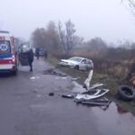 05.11.2022. Przyborów. Wypadek / źródło: KPP Ostrowiec Świętokrzyski